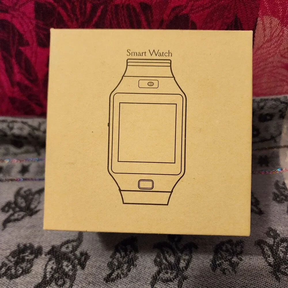 Unbranded Brown And Gold Bluetooth Rechargeable Smart Watch.